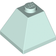 Lego kostka (kostička) 2x2 úhel 45° šikmá střecha roh, světlá voda (6137762)